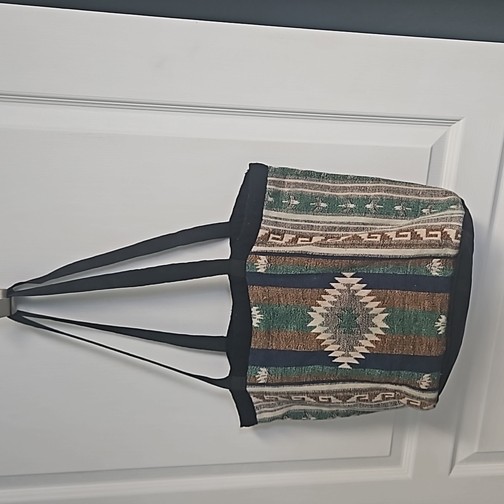 Woven Tote Bag Southwestern Aztec Shoulder Bag Bohemian Boho